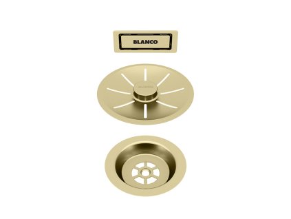 BLANCO 203476 Přísluš. odtok. sada InFino s přepad. C-overflow sat.zlatá Edition
