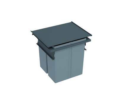 GOLLINUCCI Sorter Metal Line 571, 600 mm, 80 l + vestavné víko, OrionGrey (šedá)