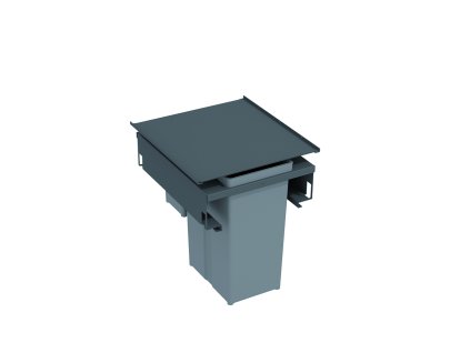 GOLLINUCCI Sorter Metal Line 571, 450 mm, 37 l + vestavné víko, OrionGrey (šedá)