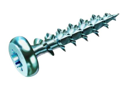 SPAX vrut 4x16 půlkulatá hlava PZ, W, 4C