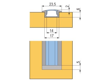 StrongLumio krytka pro LED profil Ormio 2m matná