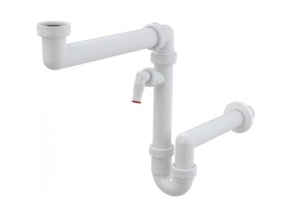 FRANKE Příslušenství 1325.00 sifon pro úsporu místa 6/4" s odbočkou na myčku