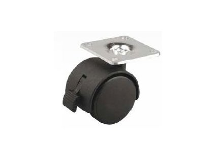 StrongCastors Kolečko 30 mm plotnička brzda černé