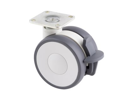 TENTE Kolečko Linea 65 mm s brzdou 70 kg, světle šedá