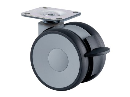 TENTE Kolečko Linea 65 mm s brzdou 70 kg, tmavě šedá
