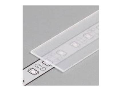 StrongLumio krycí lišta E k profilu Cabi naklapávací/výsuvná průsvitná 2000mm