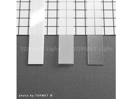 StrongLumio krycí lišta H k profilu Flat násuvná transparentní 2000mm