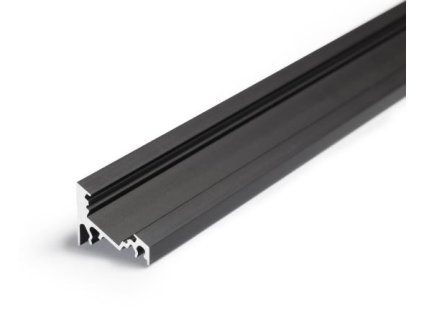 StrongLumio profil LED Corner 10 alu černý 3000mm