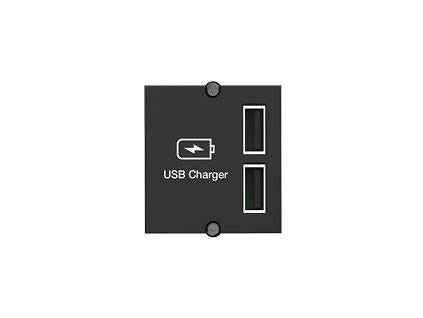 BACHMANN 917.224 keystone usb nabíječka USB 5V/2,4A, 1 modul - 2 výstupy