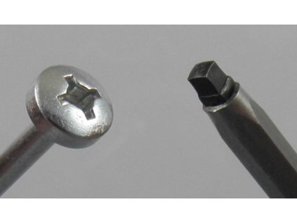 Vrut Uniquadrex 4x16 půlkulatá hlava zinek bílý