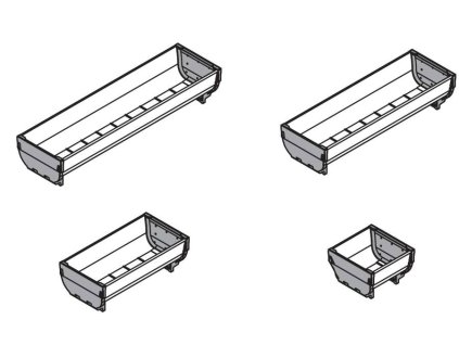 BLUM ZSI.030SI Orga Line miska 88x264mm nerez