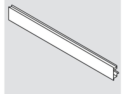 BLUM ZV7.1043MN1 čelní plech drážka Legrabox bílý