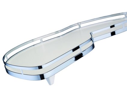 KES 233046 LeMans II koše ARENA style 450mm levý - bílé dno/reling chrom