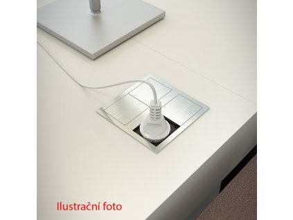 VersaHit Dual 2x230V (Schuko), broušený hliník