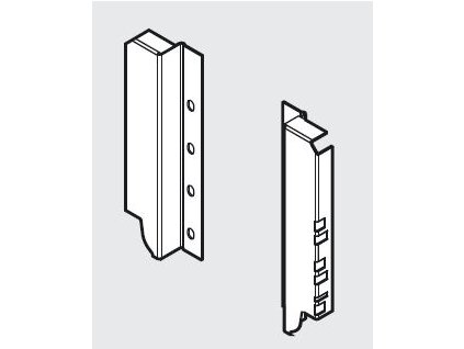BLUM Z30C000S držáky zad Antaro šedý P+L