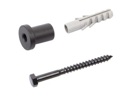 StrongLine Barnio spojovací materiál na stěnu černá mat