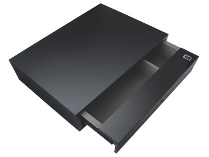 StrongWire trezor v zásuvce s tlumeným výsuvem, hnědý