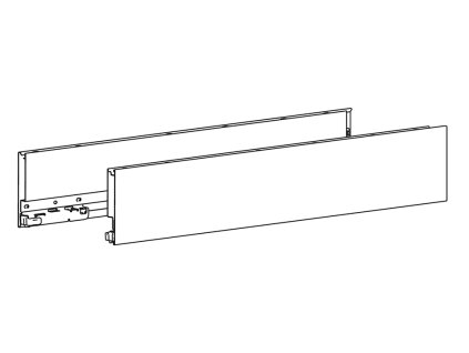 HETTICH 9255018 AvanTech You boky 101/500 stříbrné L