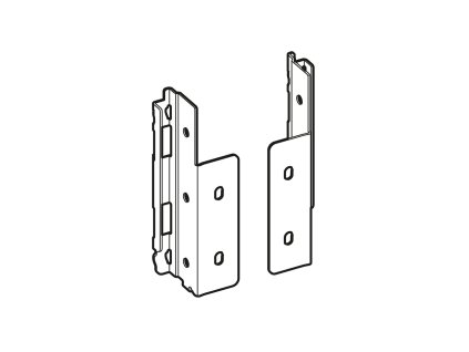 HETTICH 9257668 AvanTech You držák zad 139 stříbrný L