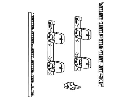HETTICH 9257621 AvanTech You spojky čela vnitřní zásuvky boky+čelo 187 antracit
