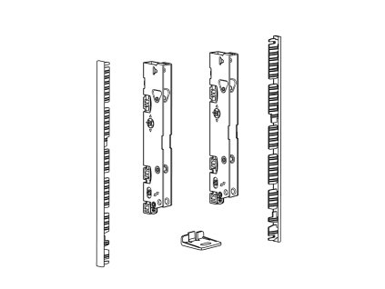 HETTICH 9257627 AvanTech You spojky čela vnitřní zásuvky Inlay+čelo 187 antracit