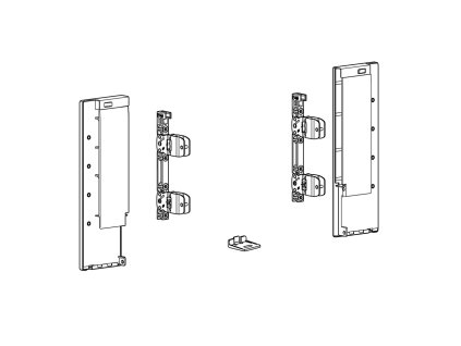 HETTICH 9257653 AvanTech You spojky čela vnitřní zásuvky boky+sklo 187 antracit