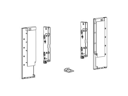HETTICH 9257659 AvanTech You spojky čela vnitřní zásuvky Inlay+sklo 187 antracit