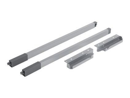 StrongBox sada hranatých horních relingů H140/350mm barva šedá