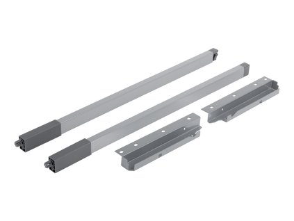 StrongBox sada hranatých horních relingů H204/270mm barva šedá