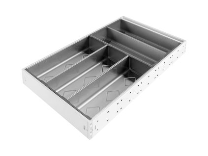 StrongMax příborník kompletní sada H=500, Š=276mm bílá, včetně 5 misek