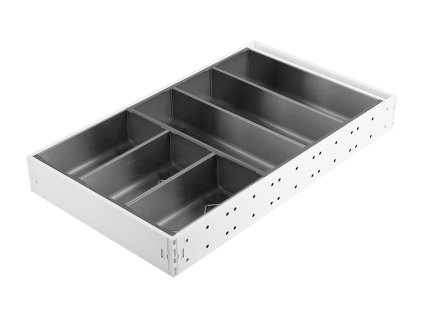 StrongMax příborník kompletní sada H=500, Š=276mm bílá, včetně misek 3+3