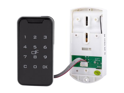 StrongLocks Elektronický zámek na klávesnici a čipovou kartu, černý