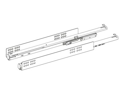 HETTICH 9237609 Quadro V6 520mm/30kg EB10,5 SiSy L