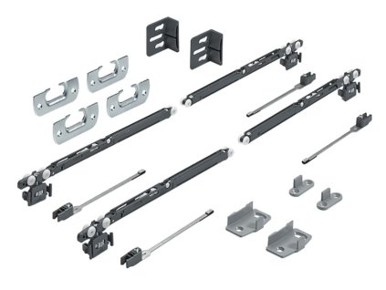 HETTICH 9208511 SysLine S sada pro 2 křídla SiSy ve směru zavírání i otvírání