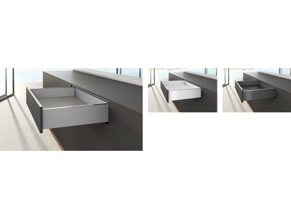 HETTICH sada AvanTech YOU 139/650, antracit, 70 kg, A/SiSy
