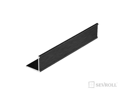 SEVROLL 03463 úhelník K2 2,35m černá kartáčovaná