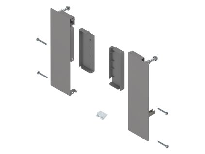 BLUM ZI4.2ES1 čelní příchyt vnitřní s relingem MERIVOBOX E, šedá, IG-M