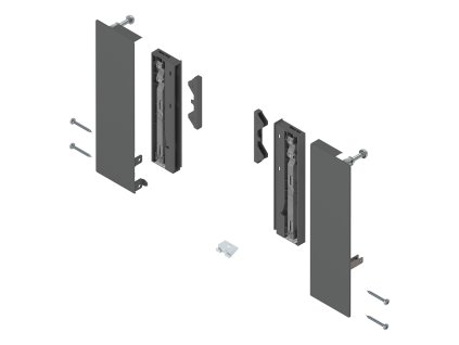 BLUM ZI4.4ES1 čelní příchyt vnitřní se zásuvným prvkem MERIVOBOX E, tmavě šedá,