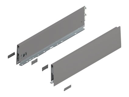 BLUM 470K4002S bočnice MERIVOBOX K 400 mm, šedá, IG-M