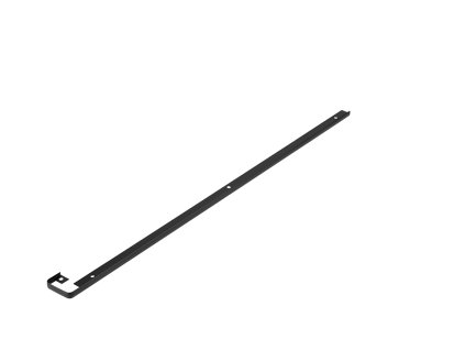 Spojovací lišta prodlužovací na pracovní desku 38mm L/P černá mat