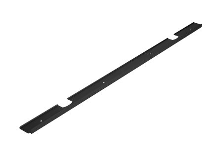 Spojovací lišta rohová na pracovní desku 38mm délka 900mm L/P černá mat