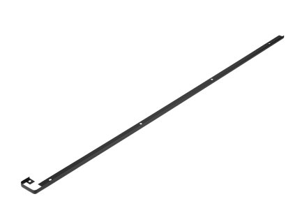 Spojovací lišta prodlužovací na pracovní desku 38mm délka 900mm L/P černá mat
