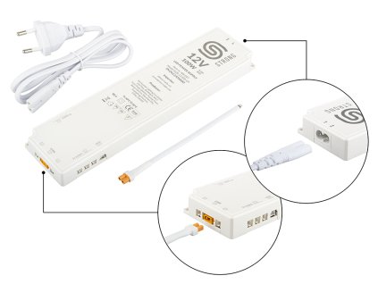 StrongLumio napájecí zdroj 12V - 100W (8x mini konektor + 1x 3PIN konektor)