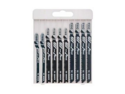 BOSCH 2607010629 10dílná sada pilových plátků pro kmitací pily Basic for Wood