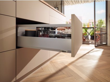 BLUM sada Merivobox E reling 450mm 40kg Indium šedá