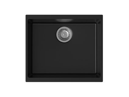 StrongSinks S3 Dřez granit Hron 530, rozměr 530 x 460 mm, bez odkapu, černý