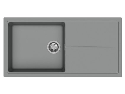 StrongSinks S3 Dřez granit Labe 1000, rozměr 1000 x 500 mm, s odkapem, šedý