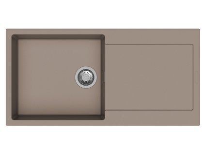 StrongSinks S3 Dřez granit Zala 1000, rozměr 1000 x 500 mm, s odkapem, hnědý