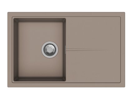 StrongSinks S3 Dřez granit Labe 780, rozměr 780 x 500 mm, s odkapem, hnědý