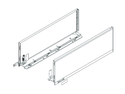 BLUM 770C6502S bočnice Legrabox C 650mm šedá